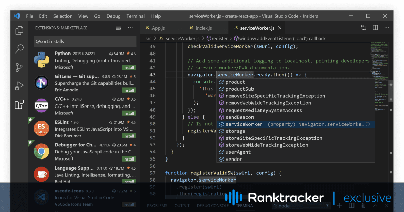 Top Node Js IDE's voor moderne applicatieontwikkeling