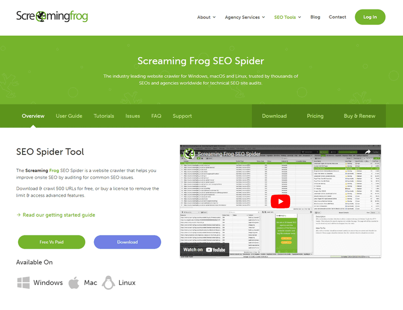 Screaming Frog SEO Spider