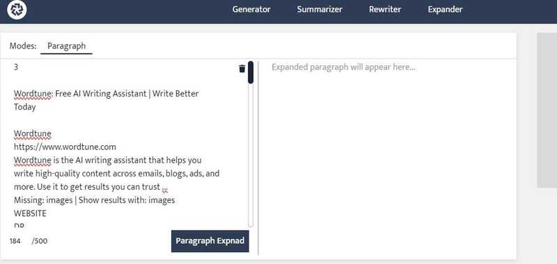 Paragraph Expander