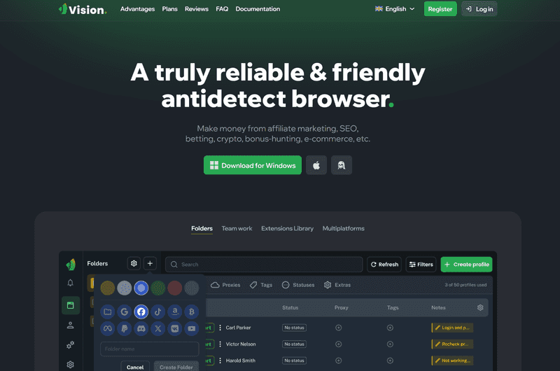 Vision browser