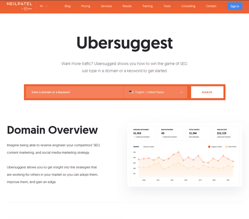 Ubersuggest