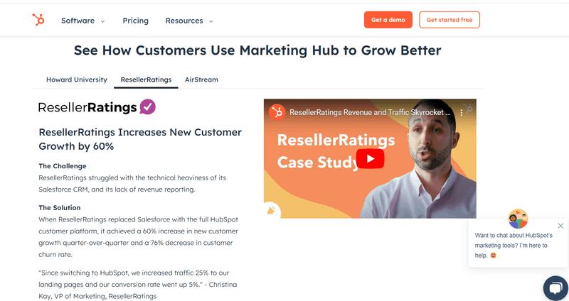 HubSpot Landing Page