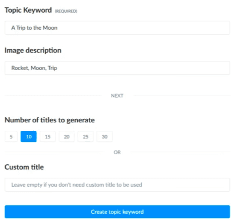 Ranktracker’s AI Article Writer