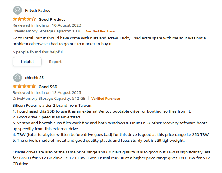 amazon reviews