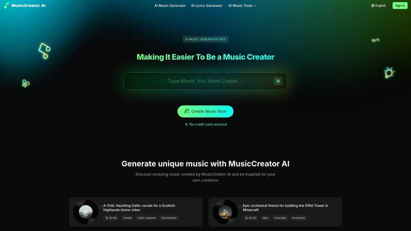 MusicCreator AI