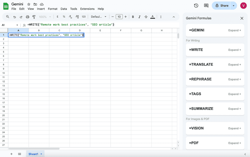 Google Sheets in 2025