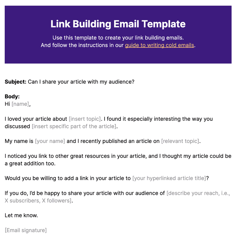 Link Building Specialist