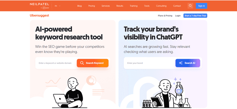 Ubersuggest