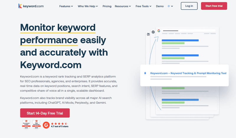 Keyword.com Local Rank Tracking