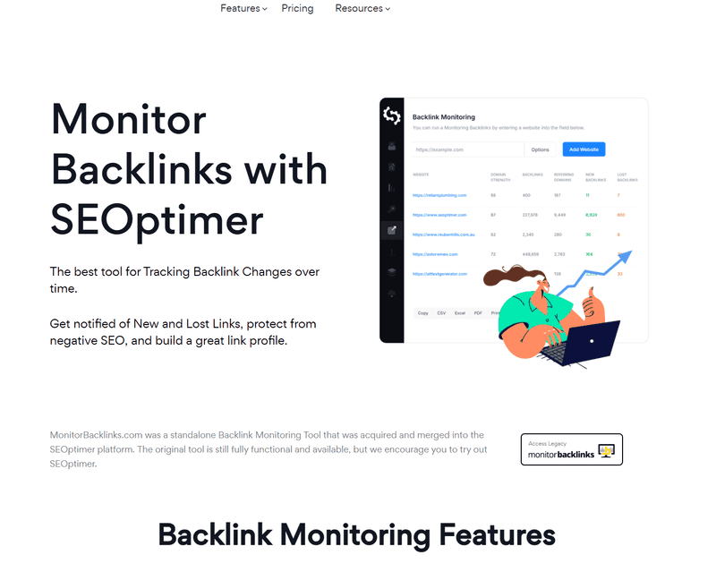 Monitor Backlinks