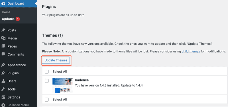 Updates