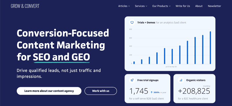 Grow and Convert