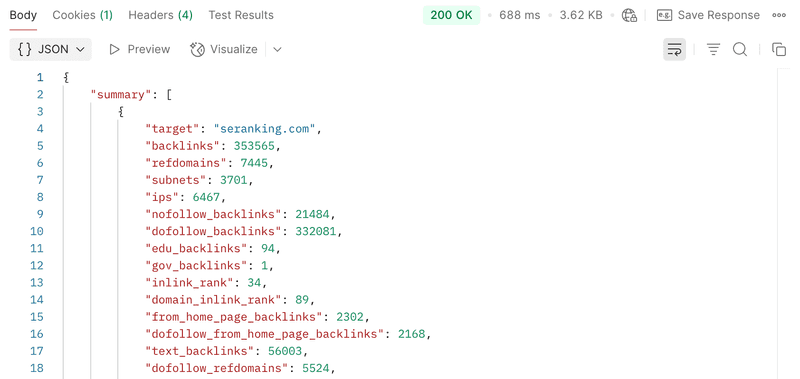 SE Ranking API