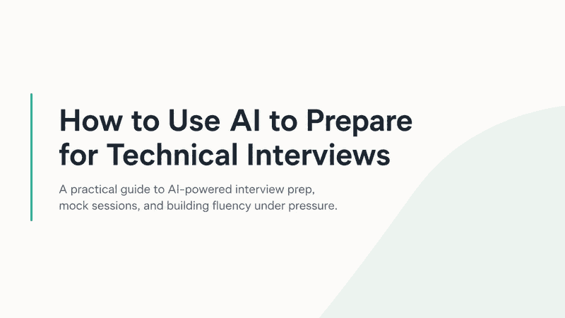 Use AI to Prepare for Technical Interviews