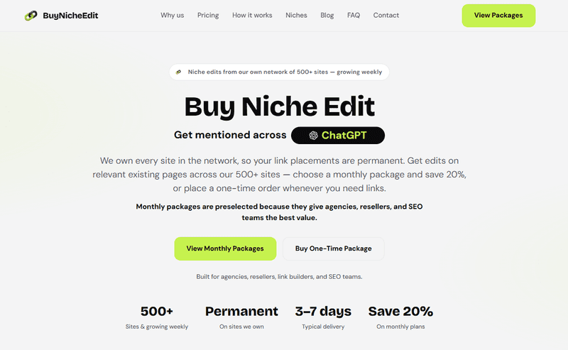 What is a niche edit?