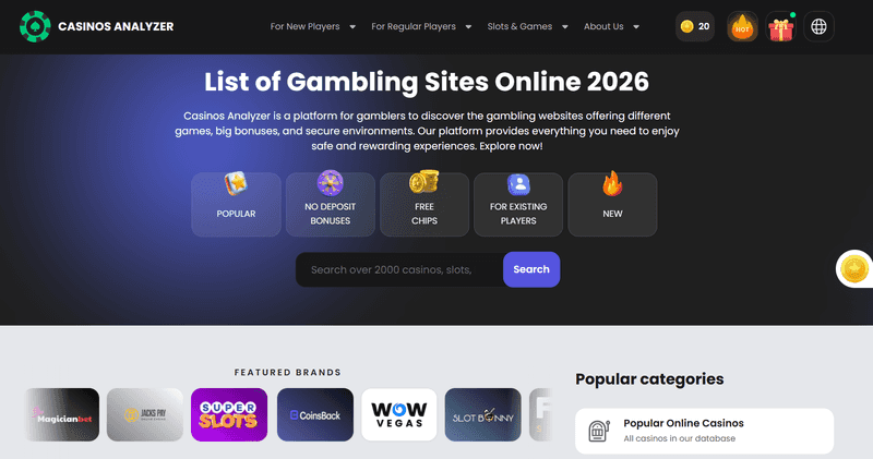 Casinos Analyzer