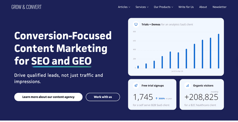 Grow and Convert