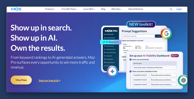 Moz Semrush alternative