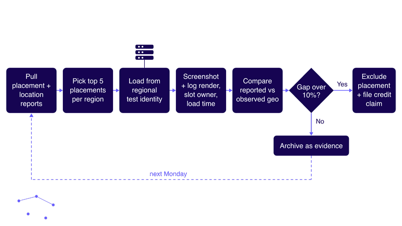 Weekly verification workflow