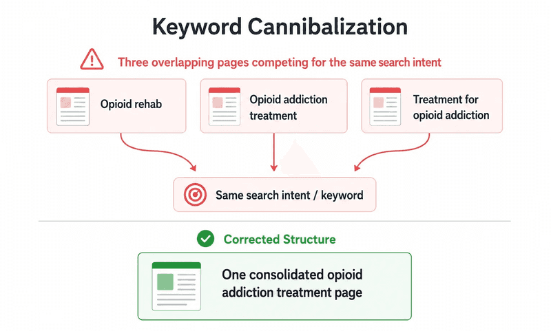 Keyword cannibalization