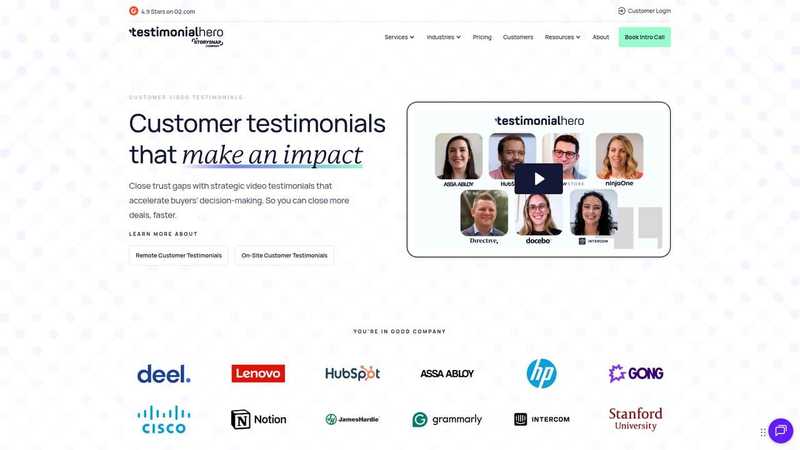 Testimonial Hero