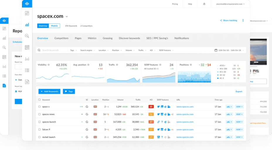 Alusta Ranktracker'i kasutamist tasuta!