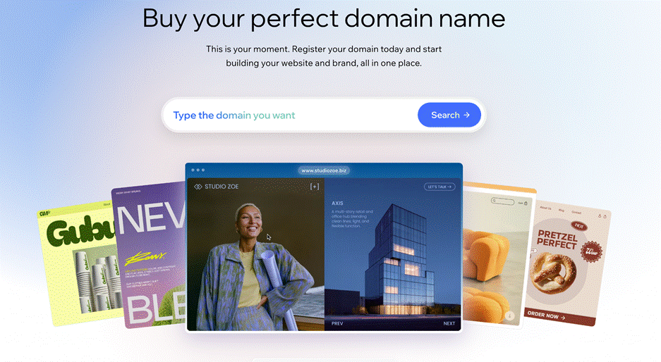 Wix domain name registrar